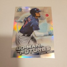 2021 Bowman Chrome Gabriel Arias Cleveland Indians 40-Man Futures Card #FMF-28