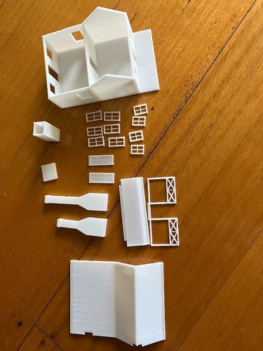 HO Scale Australian Miners Cottage + Outhouse DIY Kit