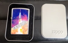 Zippo Mercury Rocket Lighter NASA Part of the 1998 Space Exploration Series NIB