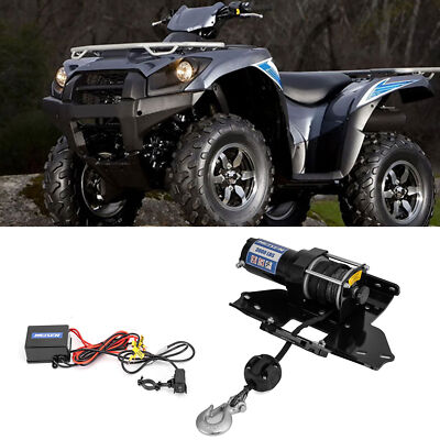Winch and Mount Plate Kit For Kawasaki Brute Force 650/750 3000lbs 2005-2026