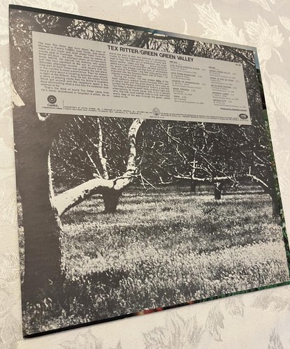 Tex Ritter Green Green Valley Record/Vinyl NM- ST 467 Capitol Records - Picture 4 of 4