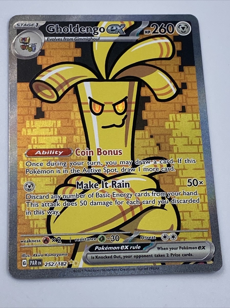 Pokémon TCG Gholdengo ex S&V Paradox Rift 252/182 Holo