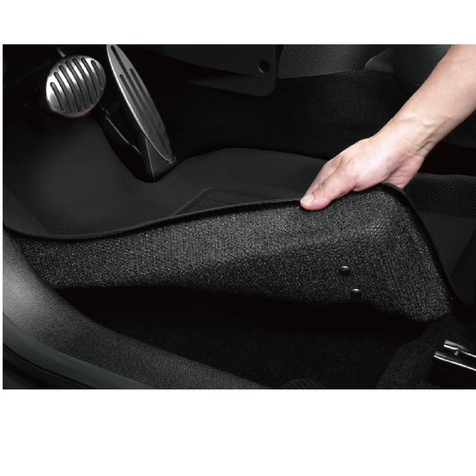 Forros de piso 3D MAXpider Custom Fit Kagu negros primera fila para BMW X3 y X4 Foto 2 de 4