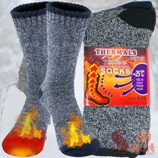 3 Pairs Mens Winter Cushioned Thermal Warm Heavy Duty Boots Socks 9-13