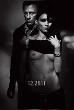 The Girl With The Dragon Tattoo movie poster (a) Daniel Craig, Rooney Mara 