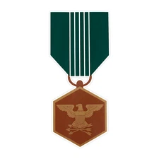 Army Commendation Miniature Medal Bumper Sticker Military Vinyl Soldier Decal 5"