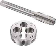 Tap and Die Sets, M12 x 1.75 Metric Left Hand Screw Thread Straight Flute Tap