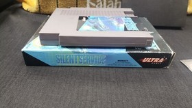 CIB SILENT SERVICE NINTENDO NES VIDEO GAME WITH PROTECTOR CASE