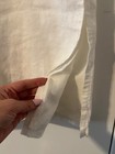 Amanda Smith Size L White Linen Skirt Side Slit Embroidered Beach Coastal Large — photo 7
