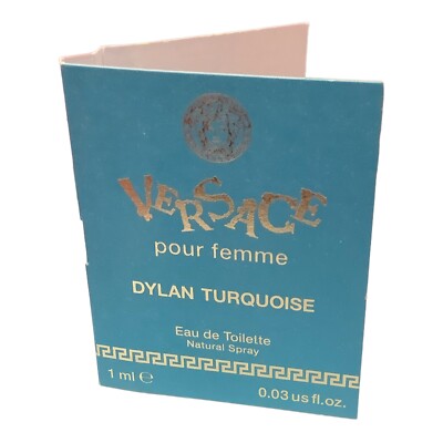Versace Dylan Turquoise Pour Femme Edt 1ml .03 oz Sample Spray New