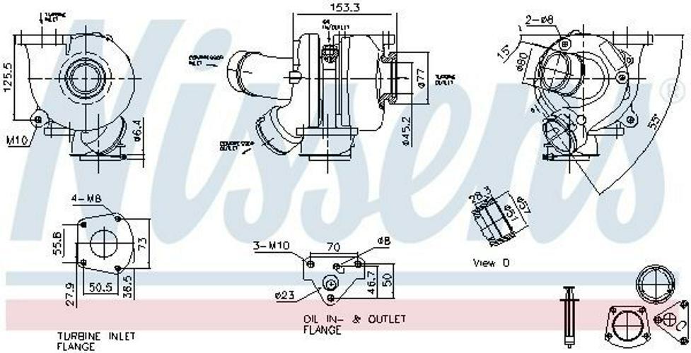 Turbo VW 2.5 TDI de rechange pour moteur Transporter T4 et LT