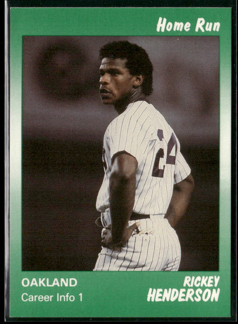 1991 Star Home Run #25 Rickey Henderson