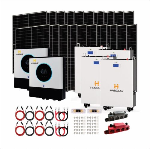 13KW Split Phase Solar Power  System Complete Kit, Inverter+ Lithium Battery+ PV