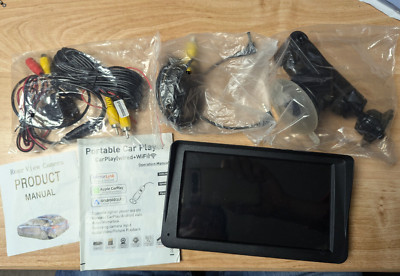 9'' Rückfahrkamera Einparkhilfe LCD f. Frontscheibe, Android Auto, Apple CarPlay