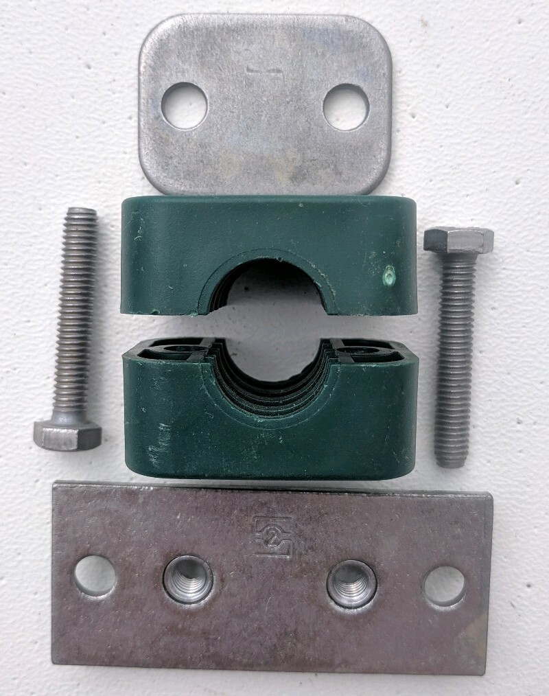 STAUFF 12mm Hydraulic Pipe Clamp Style Solid Body Long Base Plate eBay