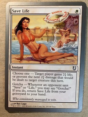 1x SAVE LIFE - Unhinged - MTG - Magic the Gathering