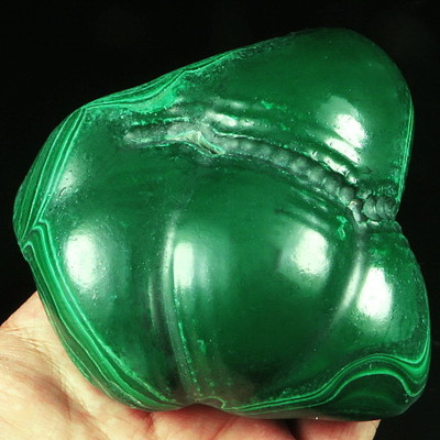 Shola Genuine 3704.8 Ct / 740 gm Natural Malachite BULLS EYE GIANT from Congo