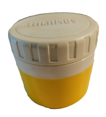 Vintage Thermos, Model 1155 Yellow, Insulated 1 Cup Soup Container 