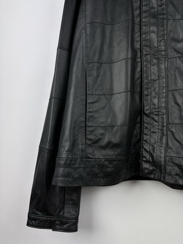 Vintage Puma Ferrari 10th Anniversary Partnership Black Leather Jacket Men’s XL - Picture 8 of 21