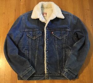 levi's shearling denim jacket