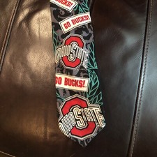 RM Sport The Ohio State University Buckeyes Vintage 1994 Imported Silk Neck Tie