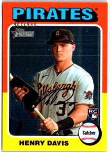 2024 Topps Heritage HENRY DAVIS (RC) #415 Chrome /999 PIRATES