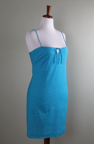 RALPH RALPH LAUREN Vintage Cotton Printed Keyhole Slip Cami Sun Dress Size 12 - Picture 2 of 6