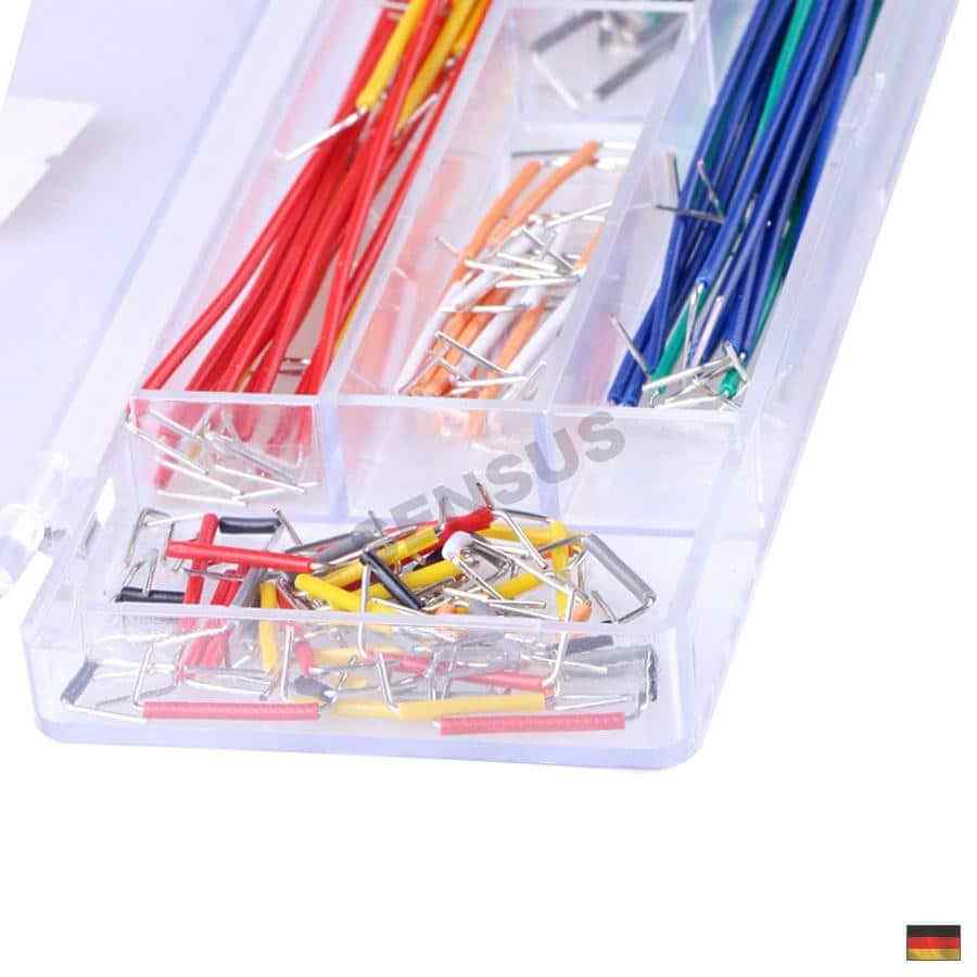 840 Stück Breadboard Jumper Wire Set – 14 Längen (2-125 Mm), Mit Sortierbox, Für Elektronik-Projekte