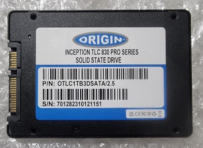 Origin Storage Inception 1TB SATA SSD TLC830 Series 2.5 OTLC1TB3DSATA Laptop PC