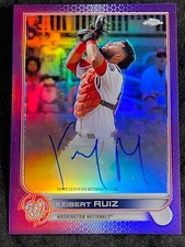 2022 Topps Chrome PURPLE REFRACTOR AUTO Keibert Ruiz 038/250