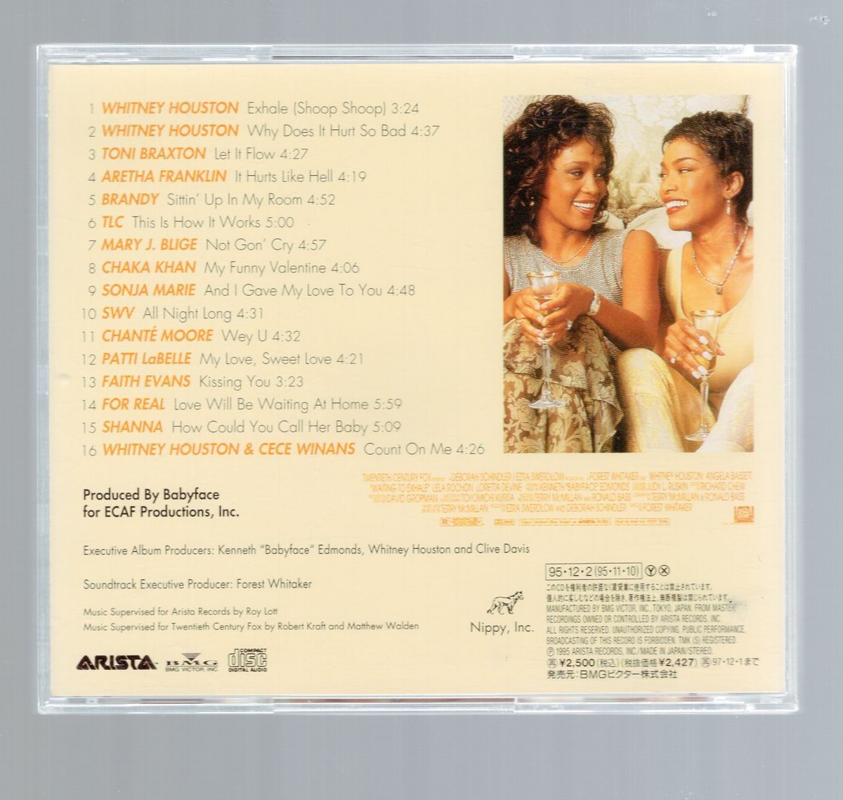 Waiting To Exhale Original Soundtrack Album CD Whitney Houston