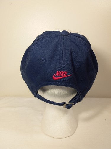 Vintage Nike Hat Texas Rangers Blue Tan Applied "T" Adjustable - Picture 2 of 6