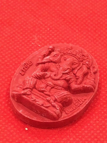 Rare!Phra Pikanet Ruesri Kruba Jaow Inpan Hindu Old Thai Amulet Buddha Red Wan - Picture 5 of 11