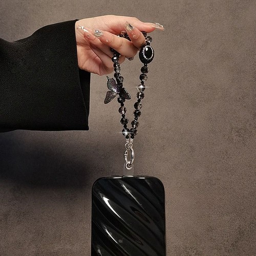 Women Fashion Crystal Beaded Phone Chain Luxury Phone Lanyard Gifts - Zdjęcie 5 z 6
