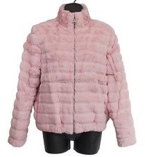 Linda Richards Polar Womens Rabbit Fur Jacket Pink Size S