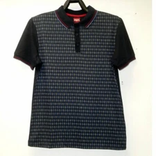 Merc London Ware Diamond Polo Shirt Blue Medium TD112 MM 03