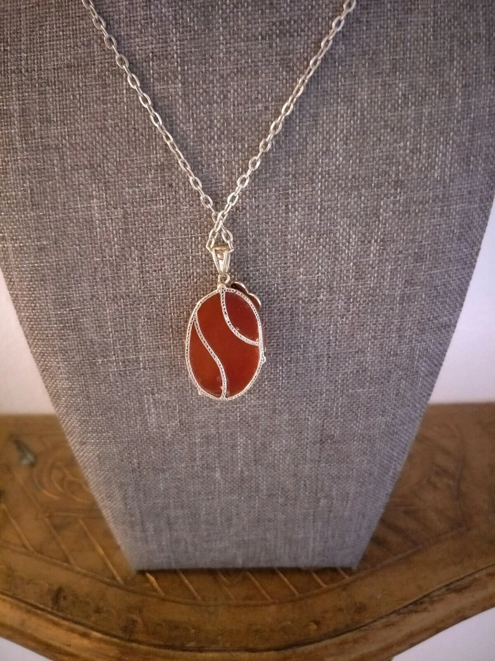 Red Quartz Crystal 18 Inches Necklace  - Image 3 of 4