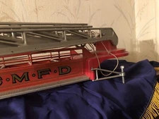 Vintage Smith Miller Mack Fire Ladder Truck, S.M.F.D. Toy Vehicle