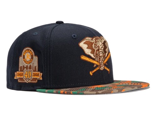 New Era Oakland Athletics Stomper Hunter Pack 59FIFTY Hat Club Exclusive 7 3/8