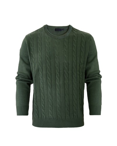 Cable Knit Regular Fit Jumper with Crew Neck - Picture 5 of 16