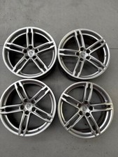 4 Cerchi usati DOPPIA MISURA 19 pollici ORIGINALI PORSCHE MACAN Silver 5X112