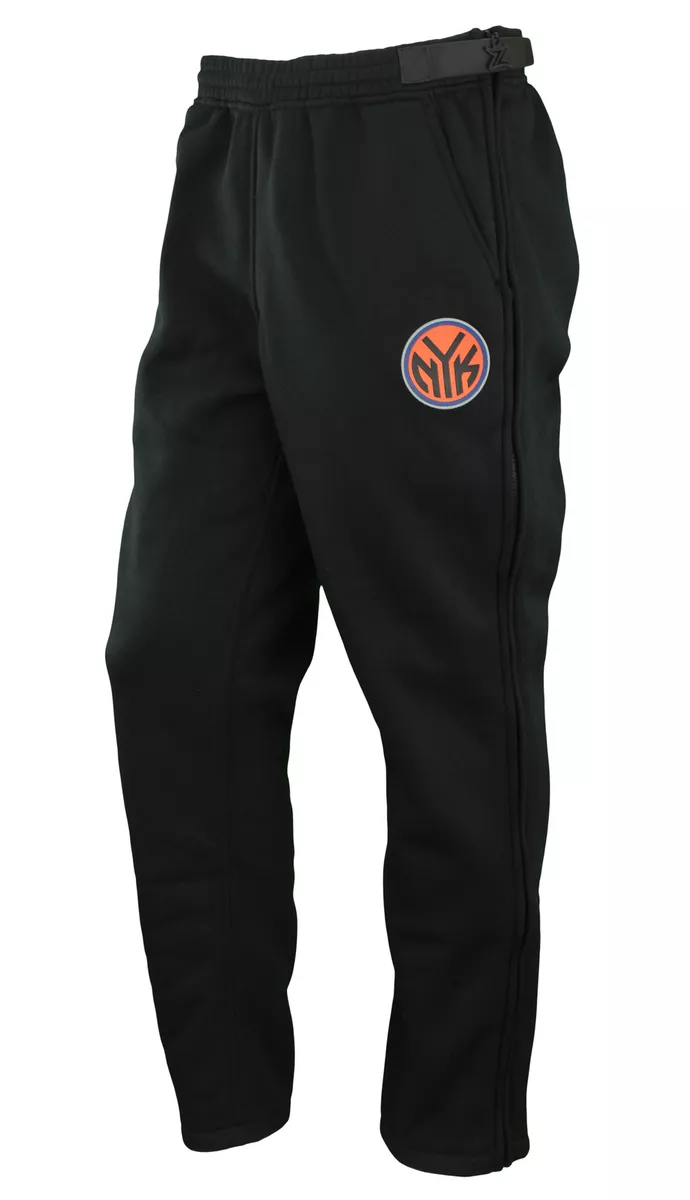 Zipway NBA Men s New York Knicks Performance Fleece Tear Away Pants Black