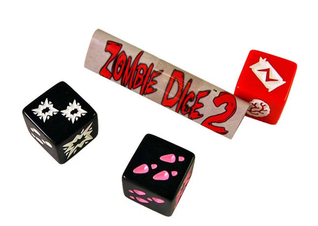 Zombie Dice Expansion Set 2 & 3, w/2 Bag o' Brains 50 Markers Game Steve Jackson - Image 3 of 4