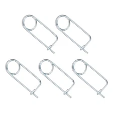 5pcs Steel Cotter Pins, M2x58mm Brooch Shape Cotter Safety Pin, Rectangle