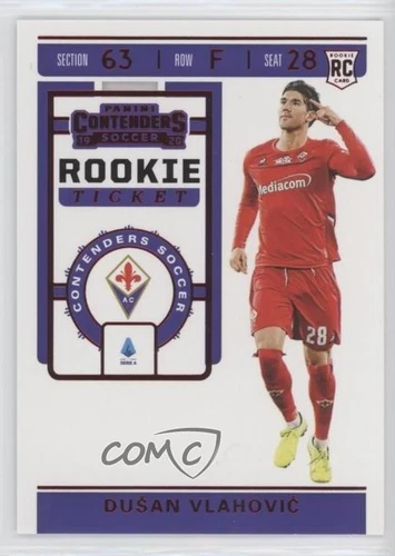 2019-20 Panini Chronicles Contenders Rookie Ticket Red Dusan Vlahovic #RT-31