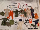 Vintage 1964 Hasbro GI Joe 3 12" Figures 58 Weapon Clothes Accessories