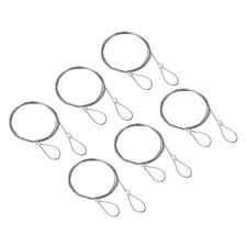 Cavo in Acciaio Inox, Confezione da 6 Corde Filo Rivestite in PVC 1/32" per Ringhiera a Ponte 3,3ft