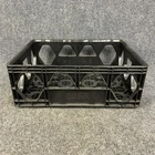 Vintage Coca Cola Plastic Case Crate Tray Black Stackable Model NPL-410