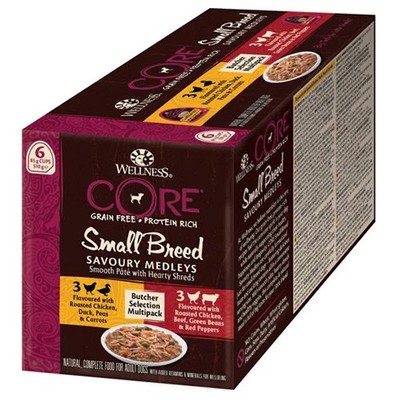 Wellness CORE Small Breed Savoury Medleys Butcher 6 x 85 g, NEU