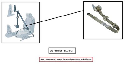 RIGHT FRONT SEAT BELT OEM 18-21 KIA SEDONA